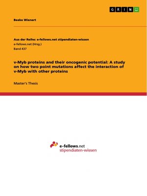 cover image of v-Myb proteins and their oncogenic potential